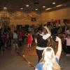 Wendy dancing with Girl Scouts and their Dads at Father/Daughter Dance in Carlsbad, NM